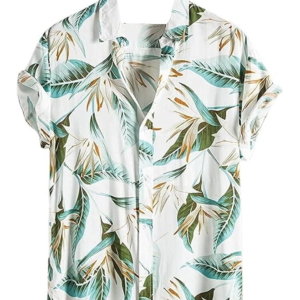 Dripzy Summer Printed Shirt for Men | Relaxed Fit Rayon Casual Shirt